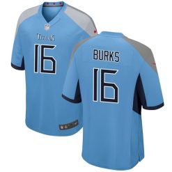 Treylon Burks Tennessee Titans Light Blue Game Jersey - All Stitched