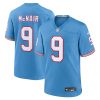 Steve McNair Tennessee Titans Light Blue Game Jersey - All Stitched