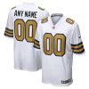 Custom New Orleans Saints White Alternate Game Jersey - All Stitched