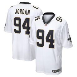 Cam Jordan New Orleans Saints White Game Jersey - All Stitched