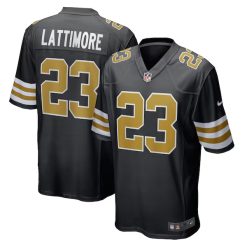 Marshon Lattimore New Orleans Saints Black Alternate Game Jersey - All Stitched