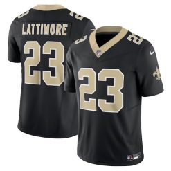 Marshon Lattimore New Orleans Saints Black Vapor F.U.S.E Limited Jersey - All Stitched