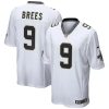 Drew Brees New Orleans Saints White Game Jersey - All Stitched