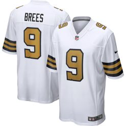Drew Brees New Orleans Saints White Alternate Game Jersey - All Stitched
