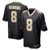 Archie Manning New Orleans Saints Game Stitched Jersey - Black
