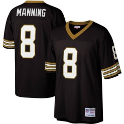 Archie Manning New Orleans Saints Black Throwback Jersey - All Stitched