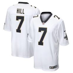 Taysom Hill New Orleans Saints Stitched Game Jersey - White