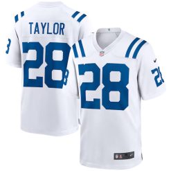 Jonathan Taylor Indianapolis Colts White Game Jersey - All Stitched