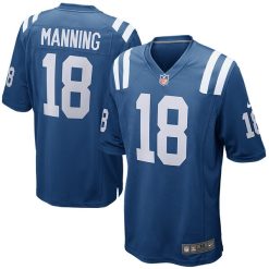 Peyton Manning Indianapolis Colts Royal Game Jersey - All Stitched