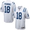 Peyton Manning Indianapolis Colts White Game Jersey - All Stitched