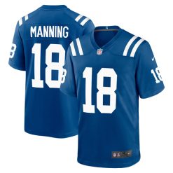 Peyton Manning Indianapolis Colts Royal Game Jersey - All Stitched