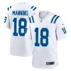 Peyton Manning Indianapolis Colts White Game Jersey - All Stitched