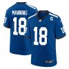 Peyton Manning Indianapolis Colts Royal Indiana Nights Jersey - All Stitched