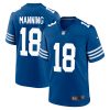 Peyton Manning Indianapolis Colts Royal Alternate Game Jersey - All Stitched