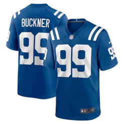 DeForest Buckner 99 Indianapolis Colts Royal Game Jersey - All Stitched