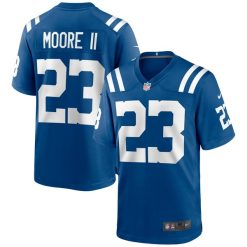 Kenny Moore II Indianapolis Colts Royal Game Jersey - All Stitched