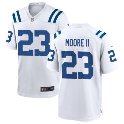 Kenny Moore II Indianapolis Colts White Game Jersey - All Stitched