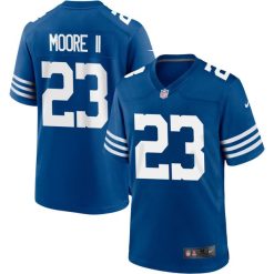 Kenny Moore II Indianapolis Colts Royal Alternate Game Jersey - All Stitched