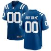 Custom Indianapolis Colts Home Game Jersey Royal - All Stitched