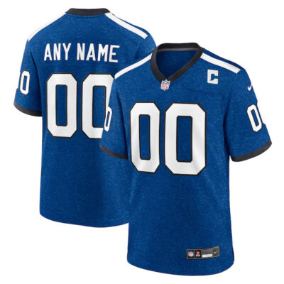 Custom Indianapolis Colts Royal Indiana Nights Jersey - All Stitched