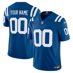 Custom Indianapolis Colts Royal Blue Vapor F.U.S.E Limited Jersey - All Stitched