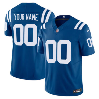 Custom Indianapolis Colts Royal Blue Vapor F.U.S.E Limited Jersey - All Stitched
