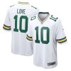 Jordan Love Green Bay Packers Game Jersey - White