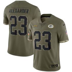 Jaire Alexander Green Bay Packers 2022 Salute To Service Jersey