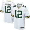 Aaron Rodgers Green Bay Packers Game Jersey - White