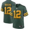 Aaron Rodgers Green Bay Packers Throwback Game Jersey - Green