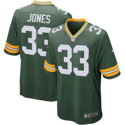 Aaron Jones Green Bay Packers Game Jersey - Green