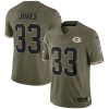 Aaron Jones Green Bay Packers 2022 Salute To Service Jersey