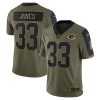 Aaron Jones Green Bay Packers 2021 Salute To Service Jersey