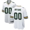 Custom Green Bay Packers Game Stitched Jersey - White