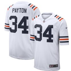 Walter Payton Chicago Bears Classic White Game Jersey - All Stitched