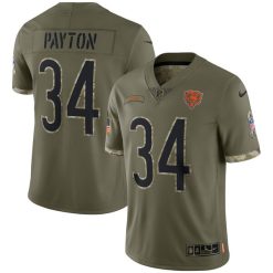 Walter Payton Chicago Bears 2022 Salute To Service Jersey - All Stitched