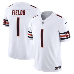 Justin Fields Chicago Bears White Vapor F.U.S.E Limited Jersey - All Stitched