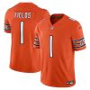 Justin Fields Chicago Bears Orange Vapor F.U.S.E Limited Jersey - All Stitched