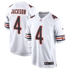 Eddie Jackson Chicago Bears White Game Jersey - All Stitched