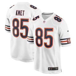 Cole Kmet Chicago Bears White Game Jersey - All Stitched