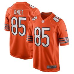 Cole Kmet Chicago Bears Orange Game Jersey - All Stitched