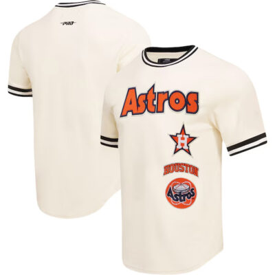 Houston Astros Cream Cooperstown Retro Classic Stitched Jersey