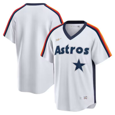 Houston Astros White Home Cooperstown Stitched Jersey