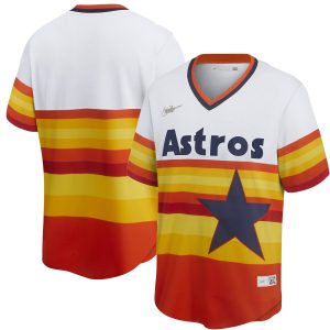 Houston Astros White 1980s Throwback Stitched Jersey