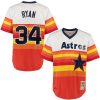 Nolan Ryan Houston Astros Rainbow 1980s Throwback Jersey