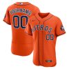 Custom Houston Astros Orange Alternate Jersey - All Stitched
