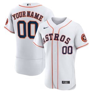Custom Houston Astros White Home Jersey - All Stitched