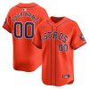 Custom Houston Astros Orange Alternate Limited Jersey - All Stitched