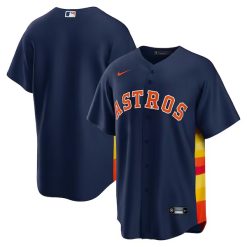Houston Astros Alternate Game Stitched Jersey - Navy