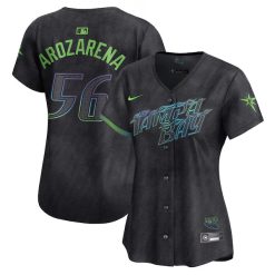 Alternative view of Randy Arozarena Tampa Bay Rays 2024 City Connect Jersey - All Stitched